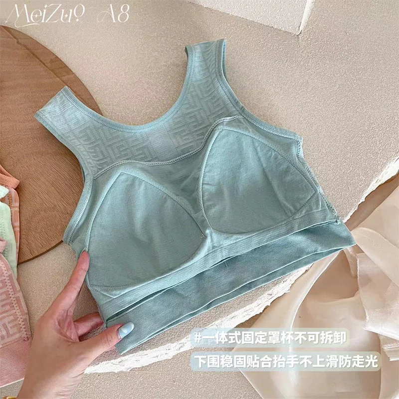 Летняя удобная и универсальная одежда для улицы без стального кольца Meizuo дышащая