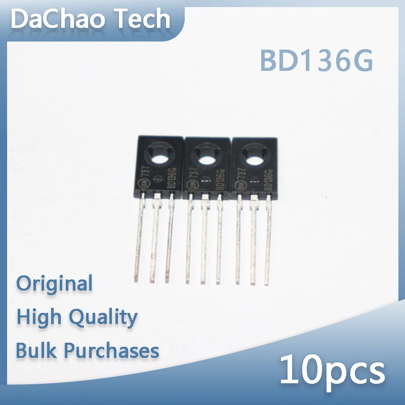 

10 шт. BD136G 45 в 1,25 а 126 Вт TO-на Onsemi триоде, оригинальный новый