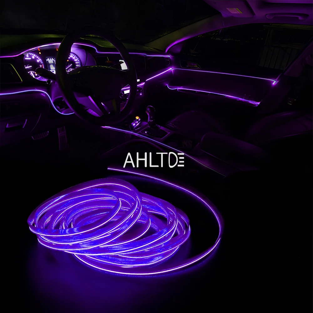 

1 м/2 м/3 м/5 м салон автомобиля светодиодная декоративная лампа для двери проводка неоновая лента для авто DIY гибкий окружающий свет USB атмосфера вечеринки 12 В