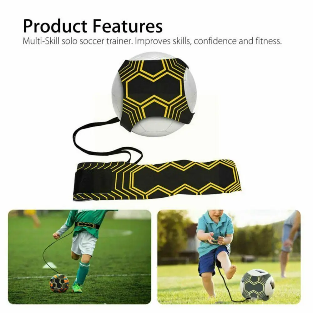 

Football Training Belt Adjustable Football Kick Trainer Soccer Equipment Equipment Belt Train Football Practice Aid Ball K9d0