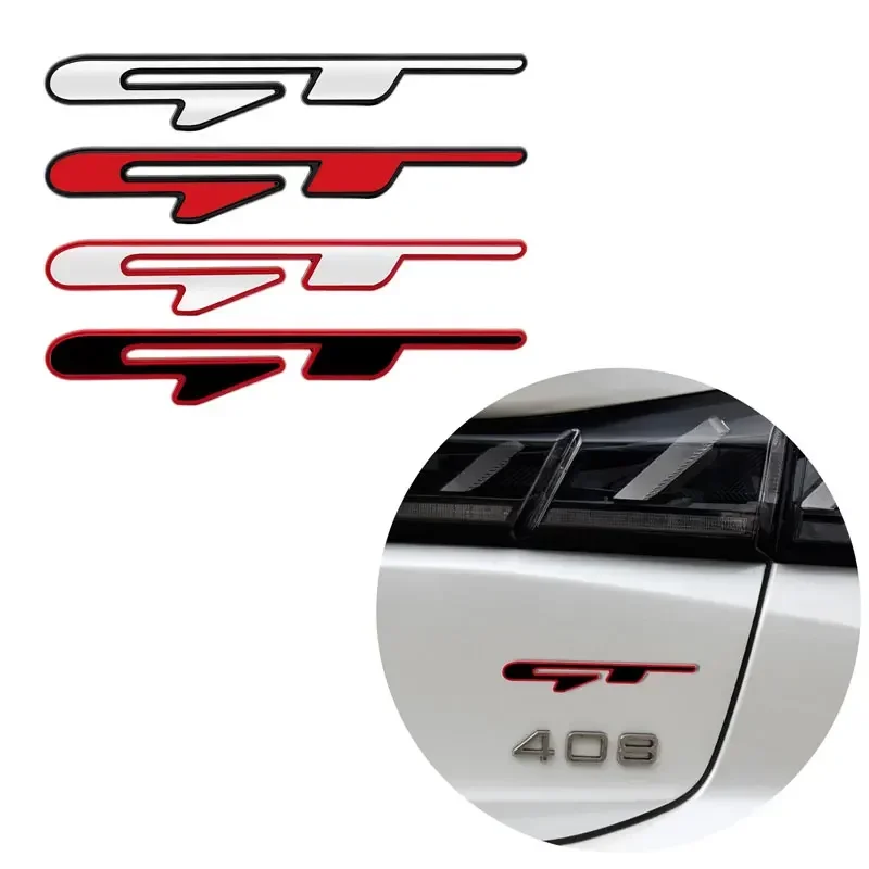 3D металлический логотип GT Line Эмблема автомобиля Передняя решетка Значок Задний