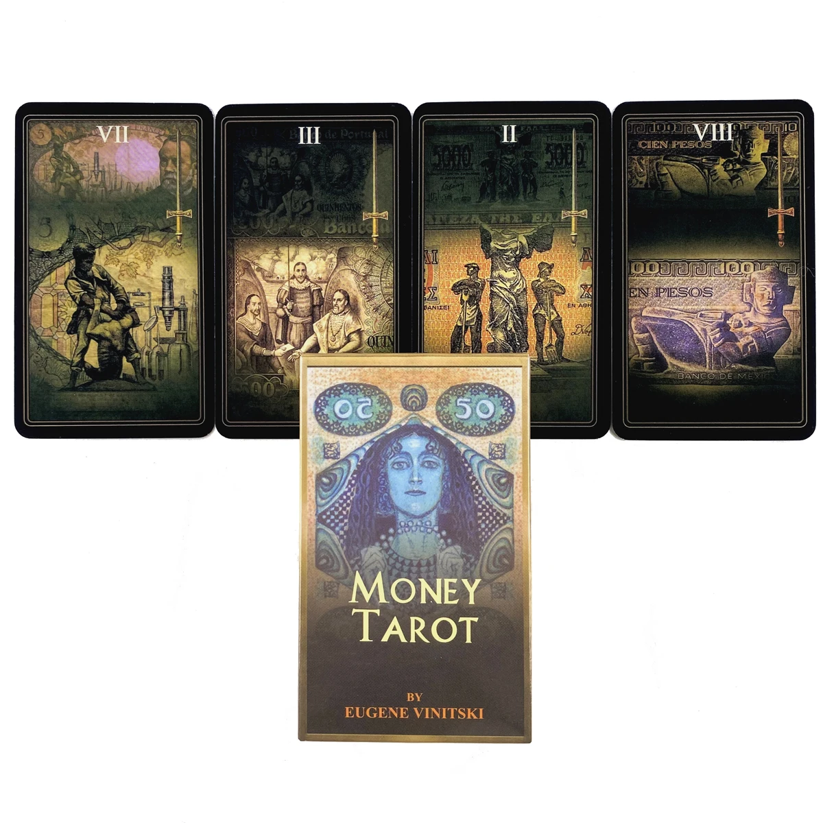 

Money Tarot Deck With PDF E-Guidebook Fortune Telling Family Party Table Game Divination Oracle Cards Holiday Gift