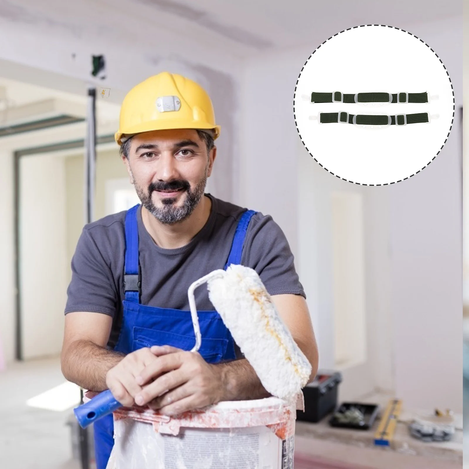 

2 Pcs Chinstrap Safety Hardhats Accessories Elastic Replacement Elasticity