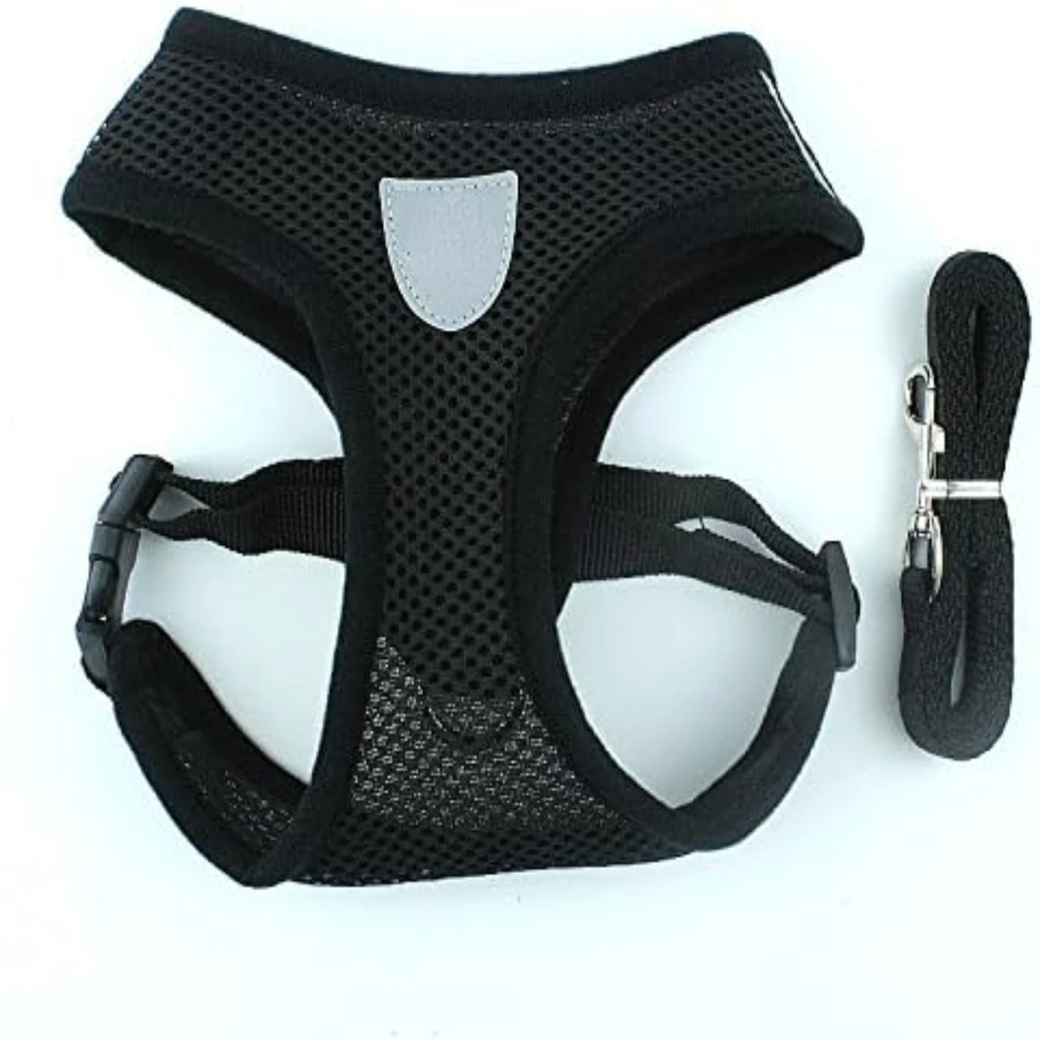 Роскошная Регулируемая розовая сетчатая подвязка для собак размера L-дышащие