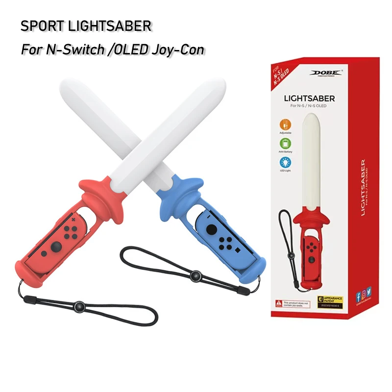 

Lightsaber Wave Flow Controller Grip For NS Switch&Switch Oled Joy-Con Fencing Sports Game Accessories Gift For Kids