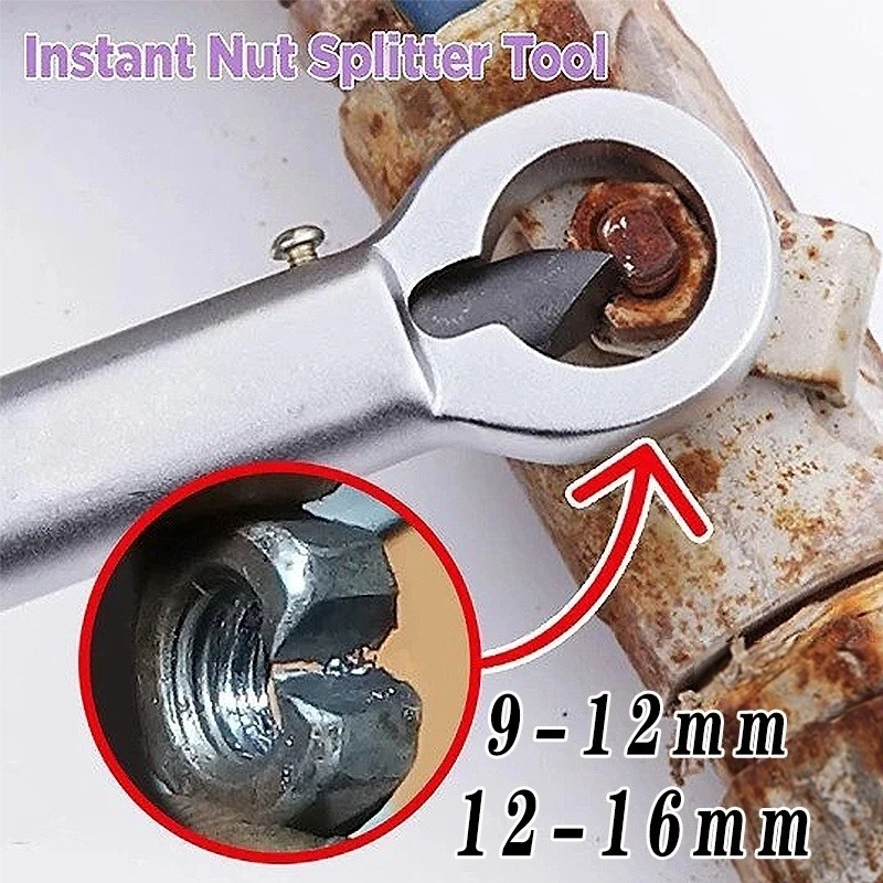 

1PC Adjustable Nut Splitter Breaker 9-12mm/12-16mm Nut Remover Extractor Tools