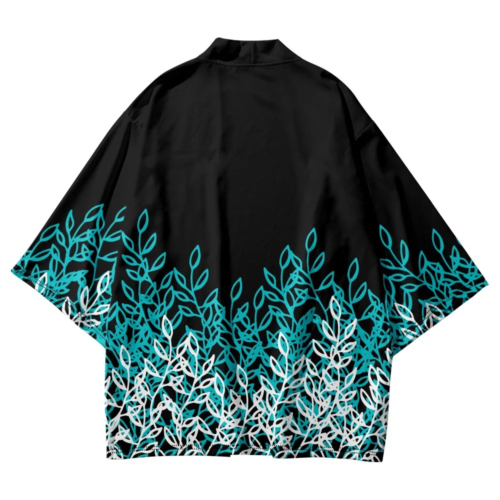 Кардиган пляжный хаори для косплея в японском стиле модная рубашка с принтом