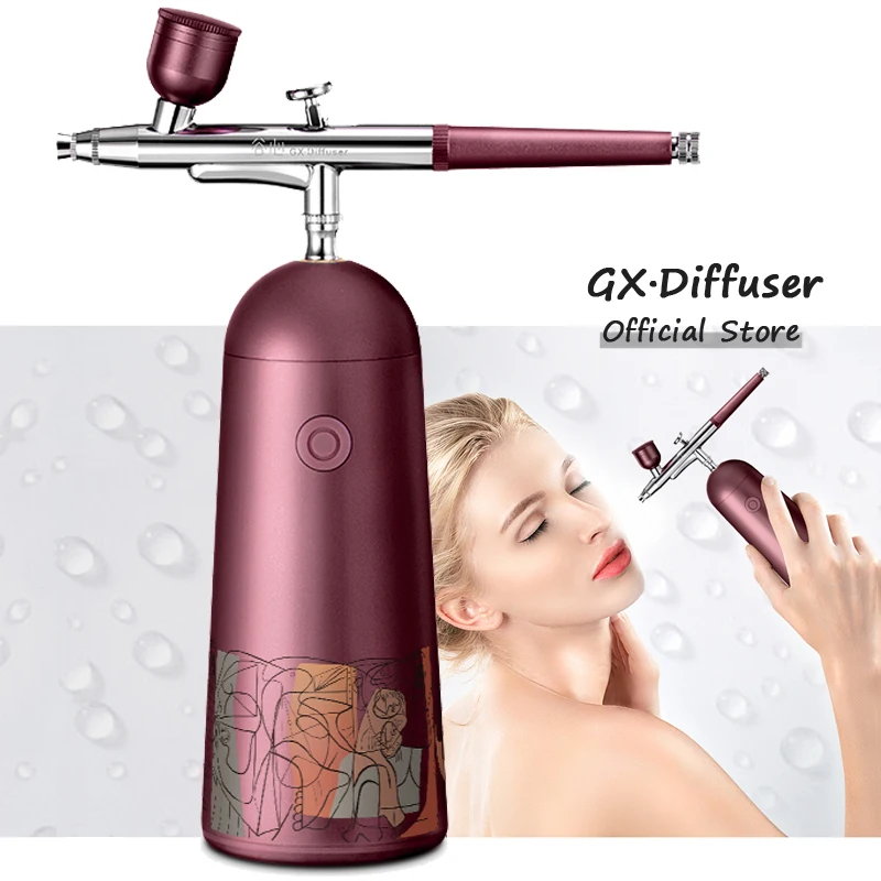 GX-Diffuser Nano Mister Mist Spayer Face Draagbaar Portable Steamer Travel Moisturizing Spray Tools Facial Mesh Nebulizer