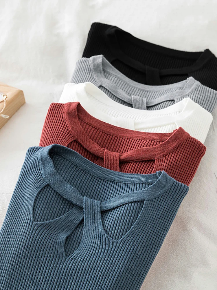 Женский свитер AOSSVIAO с дырочками |