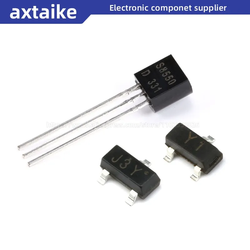 

100PCS S8050 S8550 SS8050 SS8550 J3Y 2TY Y1 Y2 SOT23 TO-92 500mA 0.5A 1.5A 25V NPN PNP 8050 8550 SMD DIP Transistor