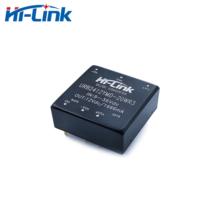 

Hi-Link DC-DC 24V To 12V 1666mA DC DC Isolated Converter Power Supply Module URB2412YMD-20WR3 Manufacturer Sale Step Down Swtich