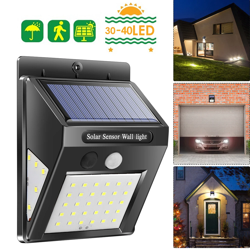 

Waterproof Durable Practical Multi-functional PIR Motion Sensor Activated Solar Lamp Outdoor Garden Security Wall Light