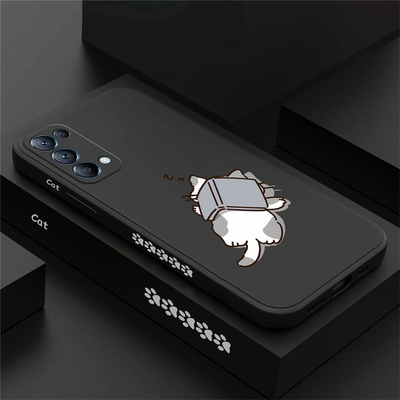 Силиконовый чехол для телефона OPPO Reno 10 8 Pro Plus 8T 7Z 6Z 4 5 2F Z