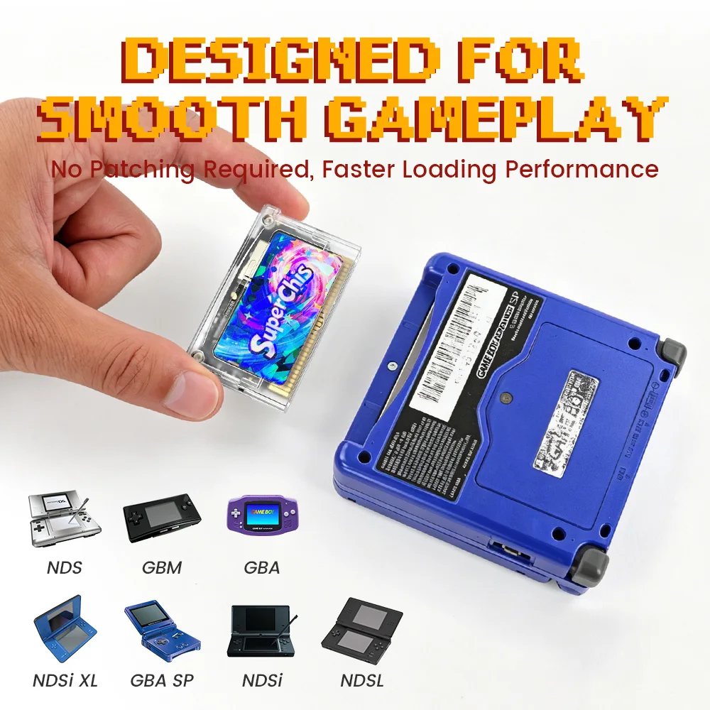 Фото Новый считыватель игровых карт SuperChis Prime GBA от SuperFW V2.0 с прошивкой FlashCard для GBA/GBA SP/NDS/GB Player, модуль SDRAM NOR Flash №5