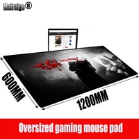 mrgbest funny joker extra large mouse pad computer gaming waterproof rubber padmouse with locking edge gamer mat xxl 120x60cm