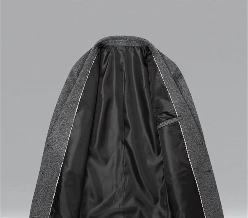 Wool Suit Cashmere jacket men's Winter Men's Coat cashmere suit Men | Мужская одежда