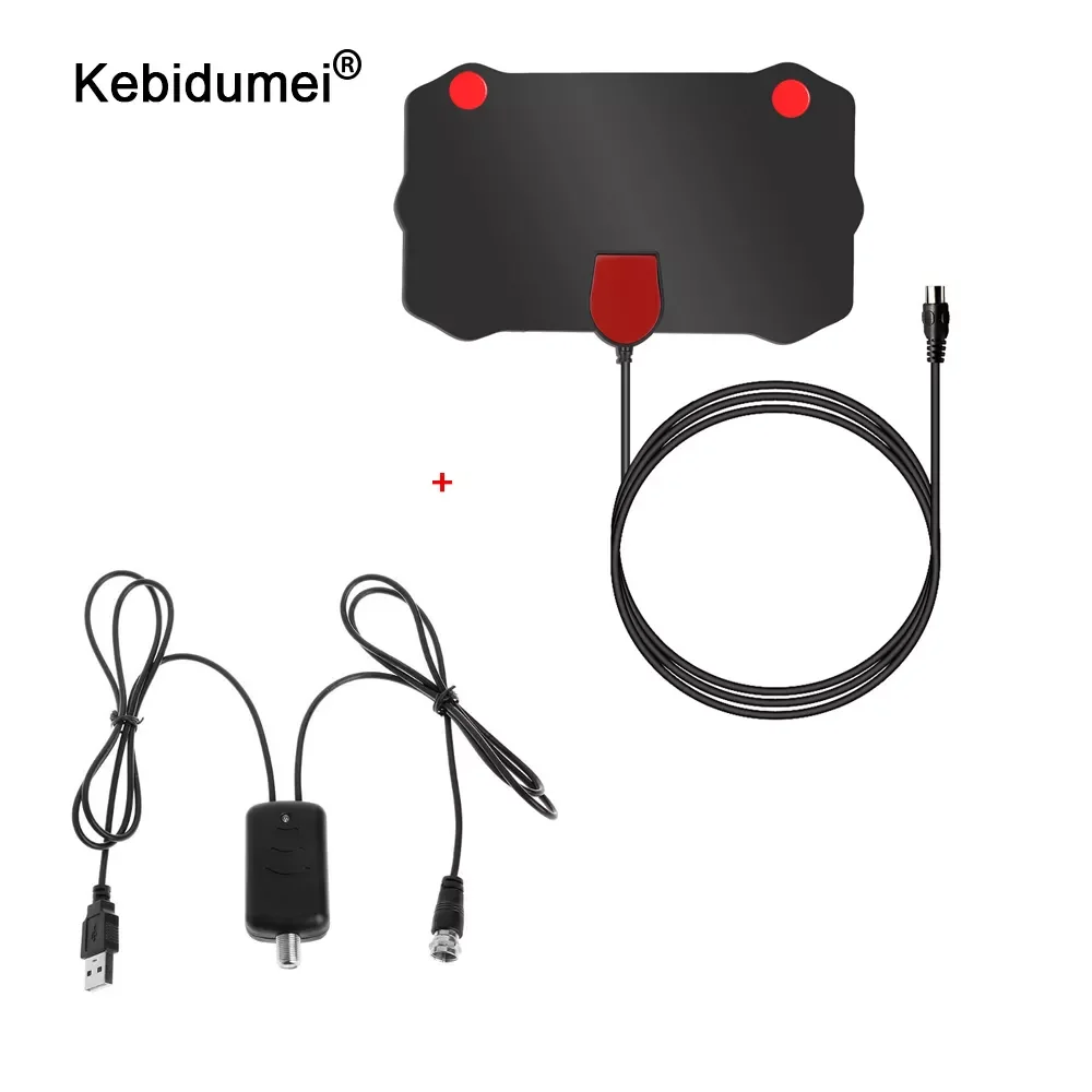 

kebidumei TV Antena 4K 8K Digital HDTV Indoor TV Antenna VHF(172-240Mhz)\UHF(470-860Mhz) Radius Surf Fox HD Mini Antennas Aerial