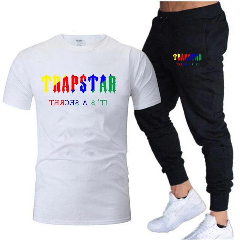

Quick Dry TRAPSTAR Men's Sets Running Compression Sport Suits Basketball Tights Clothes Gym Fitness Jogging Sportswe