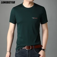 top quality 95 cotton new summer designer brand luxury tops o neck tshirts mens fashions short sleeve casual men clothes