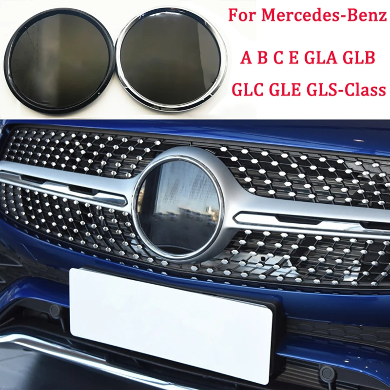 

Car Front Logo for Mercedes-Benz C-Class Front Grille Logo Mirror Solid Mesh Logo Car Logo C200 C180 E300L Logo Front Logo