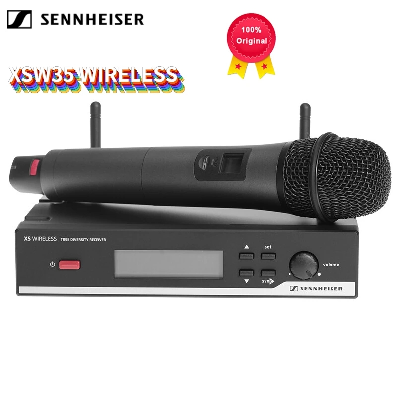 100% оригинальный беспроводной подвижный микрофон SENNHEISER XSW35 для конференц-связи, выступлений, Домашнего Караоке, студийного микрофона