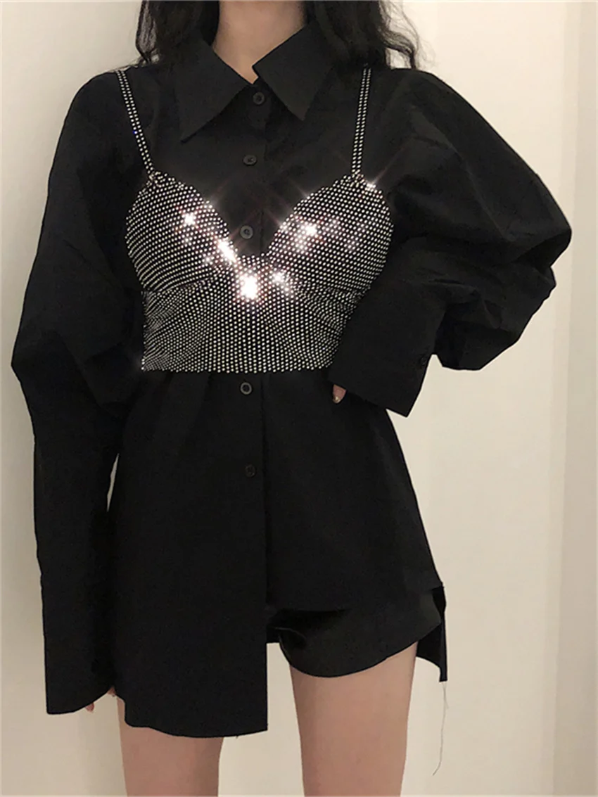 Рубашка Alien Kitty Женская средней длины с рукавами-фонариками универсальная