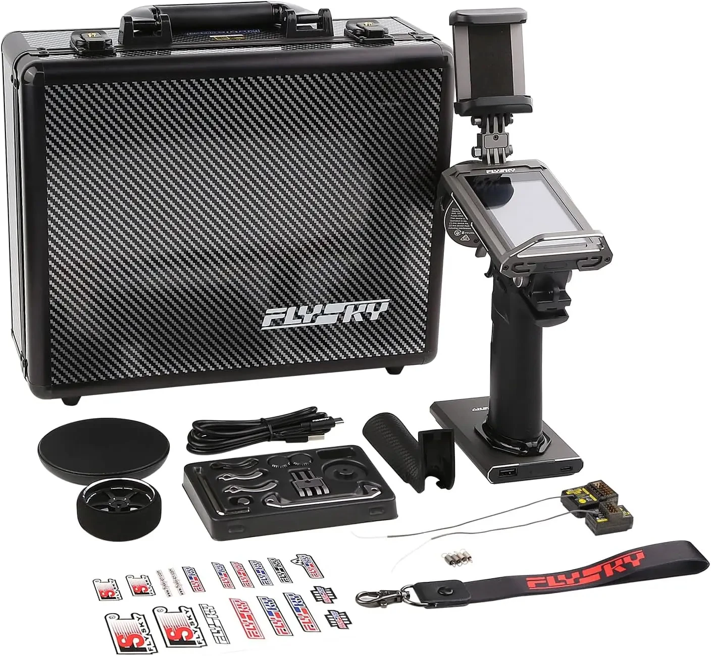 Flysky Noble NB4 Pro+ 2 4 ГГц 18-канальный радиопередатчик AFHDS 3 с 5-дюймовым сенсорным экраном