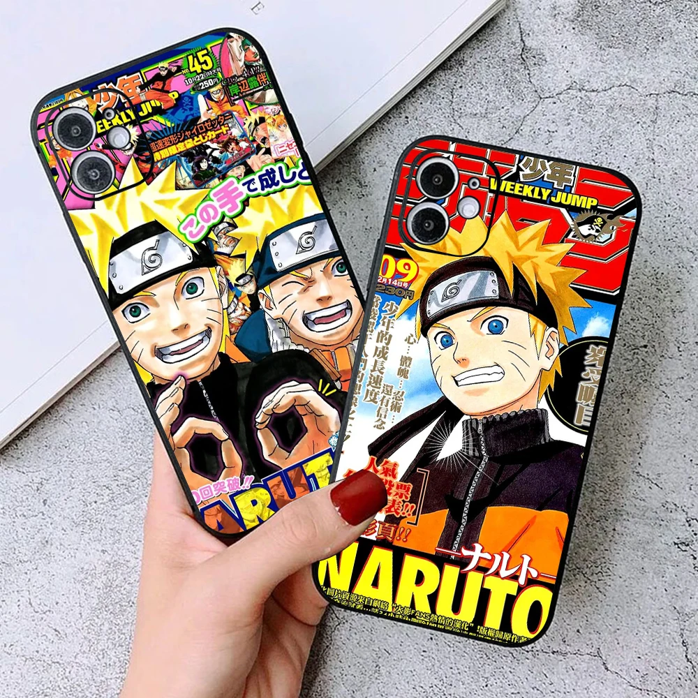 

Japan NARUTO Anime Phone Case For Funda iPhone 11 12 13 Pro Max 12 13 Mini X XR XS Max SE 6 6s 7 8 Plus Celular Silicone Cover