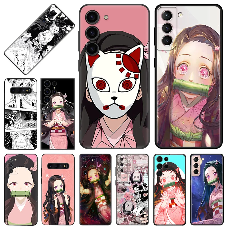 

Мягкие чехлы для телефонов kamado Nezuko, рассекающий демонов, для Samsung Galaxy S23 Plus S22 Ultra S21 S20 FE S10 Note 20 10 Lite 9, матовый чехол