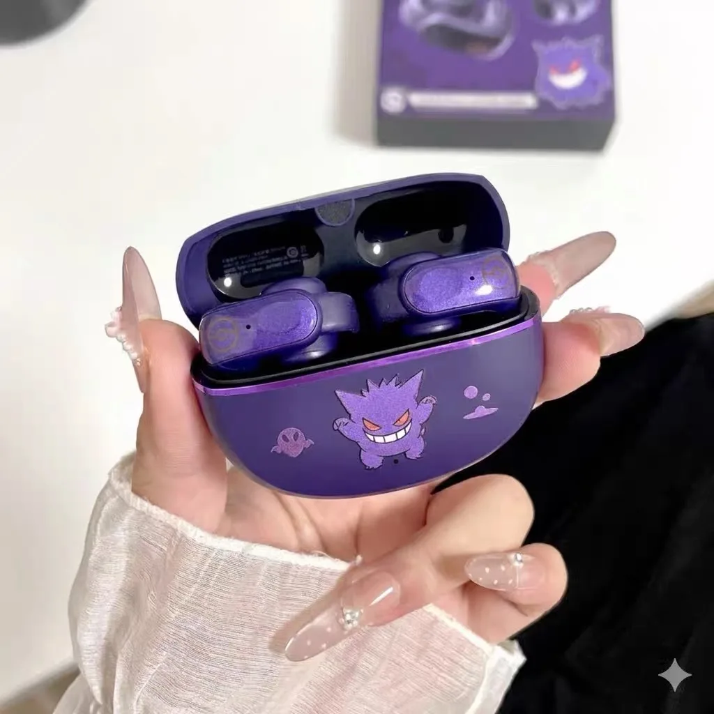 Оригинальные беспроводные Bluetooth-наушники Pokemon Alolan Vulpix с креплением на ухо, стерео, для игр и спорта, новинка 2026 года, модные подарки (art.: 3920d83dfbdfb) - 3920d83dfbdfb