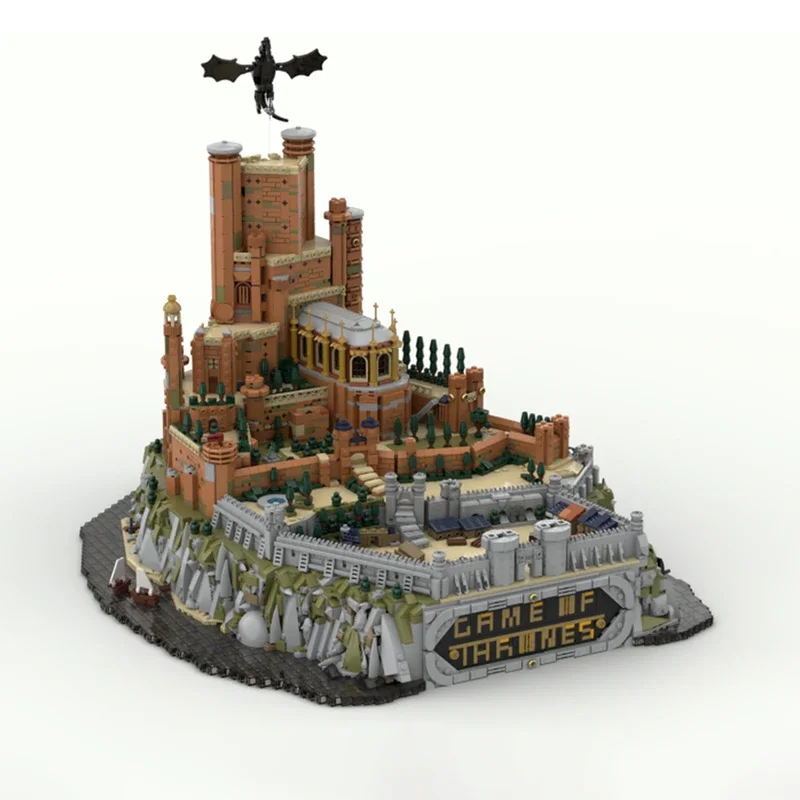 Фото 6962 шт. MOC игра престолов The Red Keep Castle средневековая обучающая творческая модель «сделай сам» строительные блоки №2
