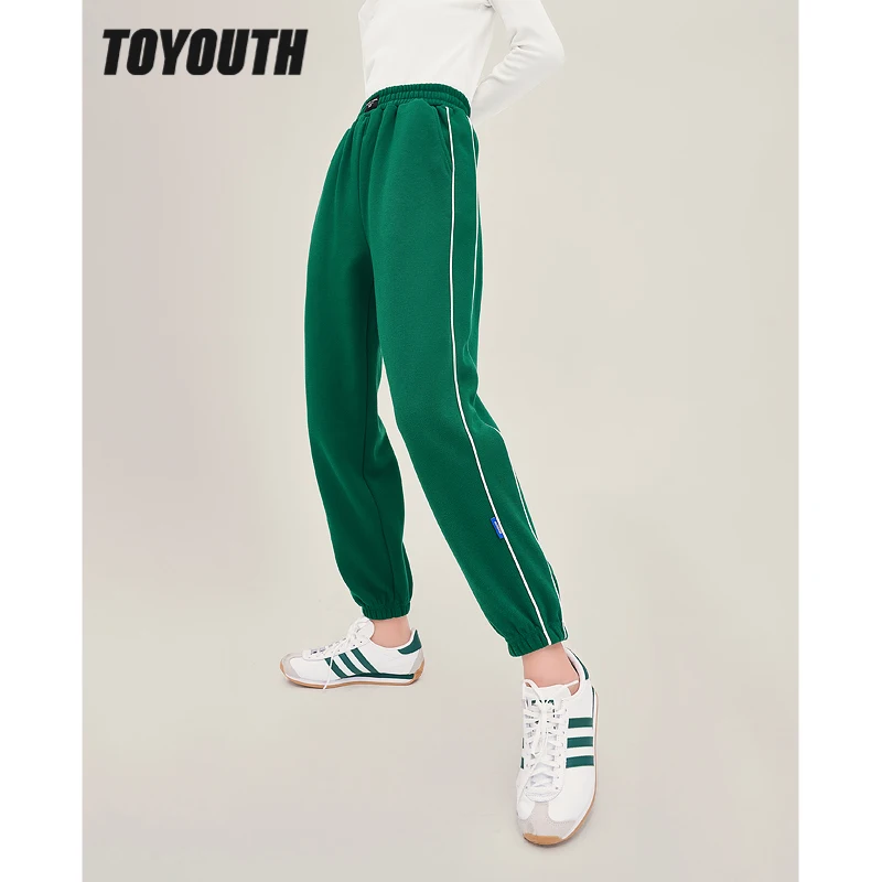 Женские зимние прямые длинные брюки