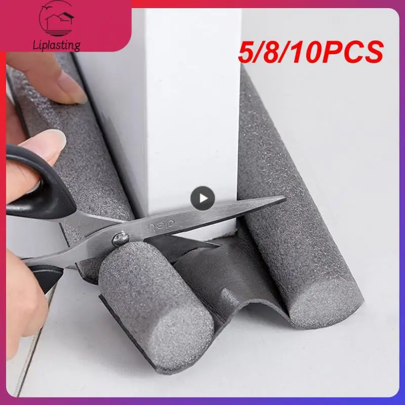 

5/8/10PCS 93*10*3cm Silicone Rubber Door Bottom Seal Strip Dustproof Soundproof Waterproof Seal Strip Double Silicone Rubber