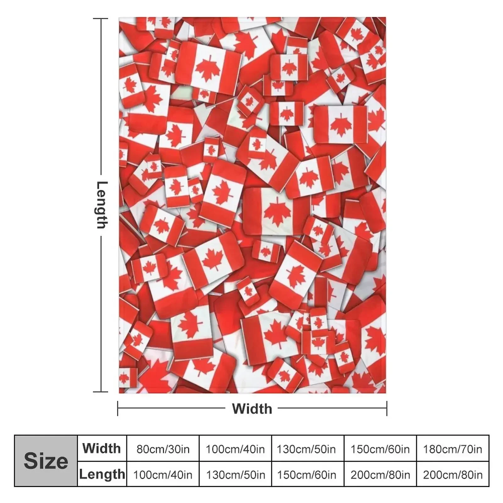 Новое одеяло с рисунком флага Канады плед для кровати младенцев забавный подарок