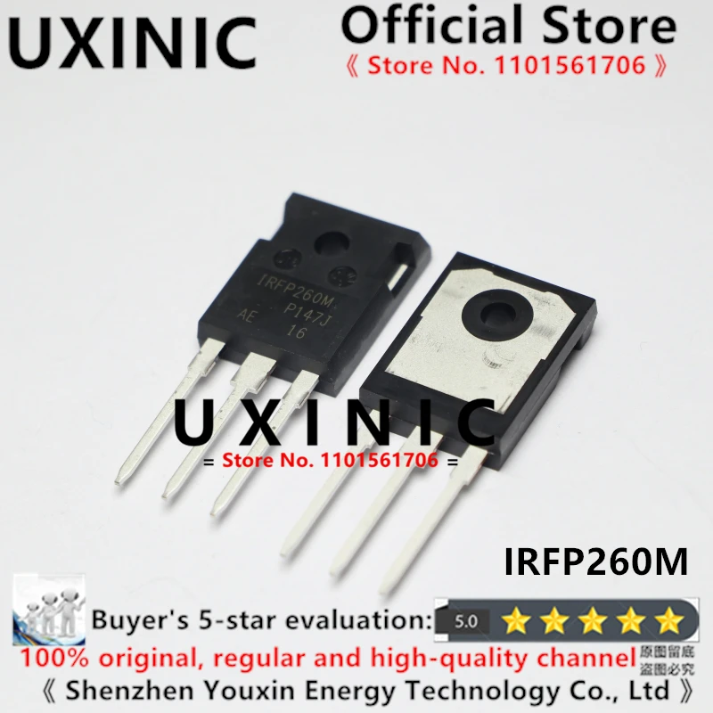 

UXINIC 100% новый импортный оригинальный IRFP260M IRFP260MPBF TO-247 высокомощный полевой транзистор MOS 50 А 200 в