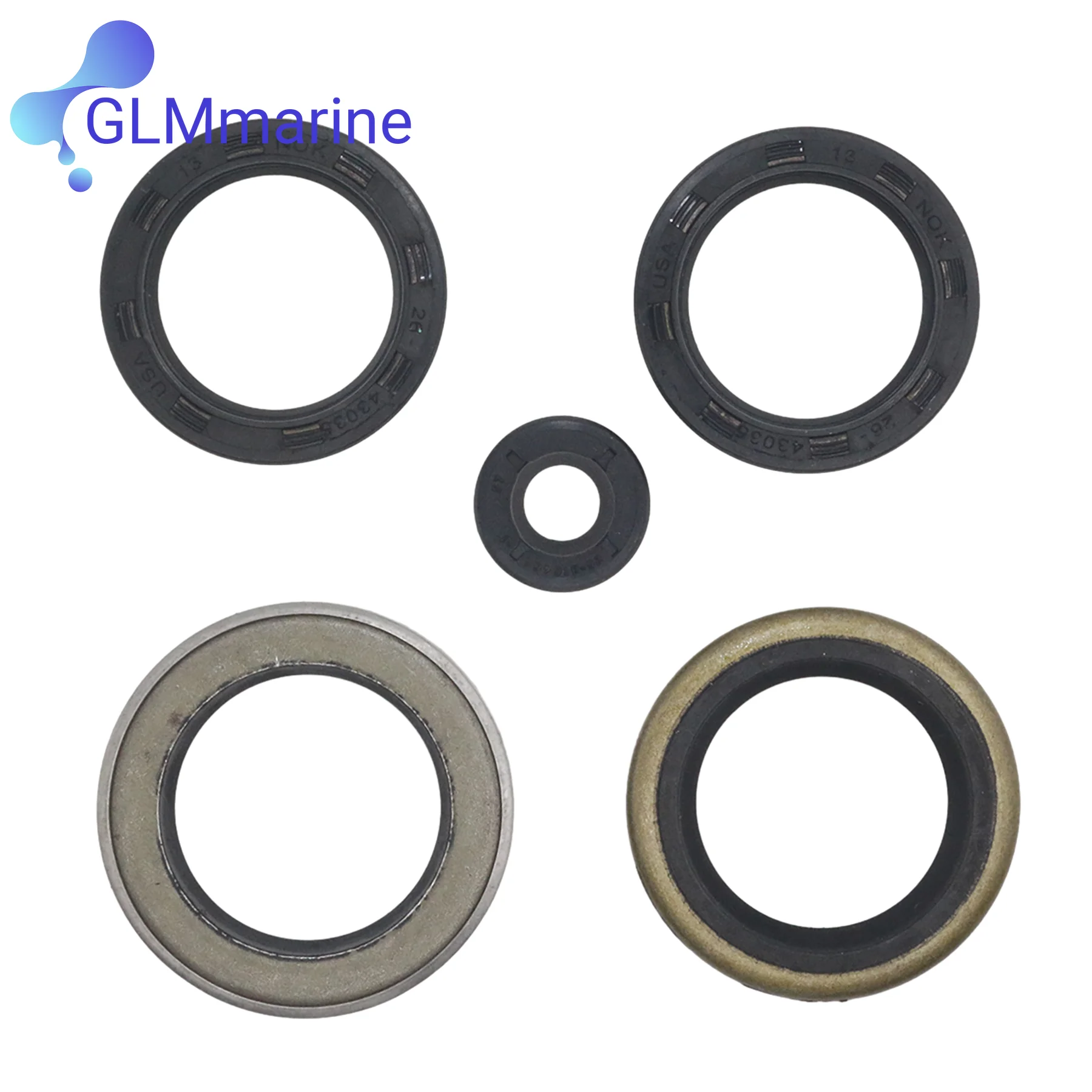 Фото 26-43035A4 Комплект уплотнений нижнего блока для подвесного двигателя Mercury Marine с 2/4 ходом 30-125 л.с. Заменяет 43035A3 43035A2 43035A1 18-2626 №5