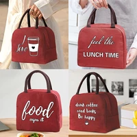 insulated lunch bag for women portable cooler tote hangbag container picnic thermal food ice pack storage lunchbox food series