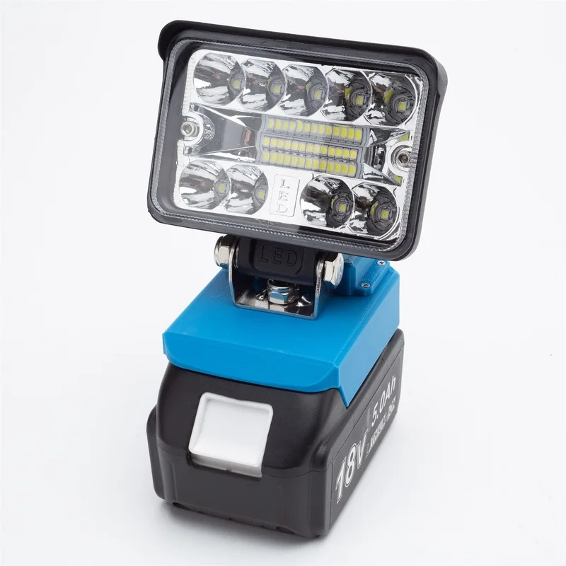 Cordless LED Work Light For Makita 18V LXT Li-Ion Battery w/ USB Fast Charge, Actual Power 12W