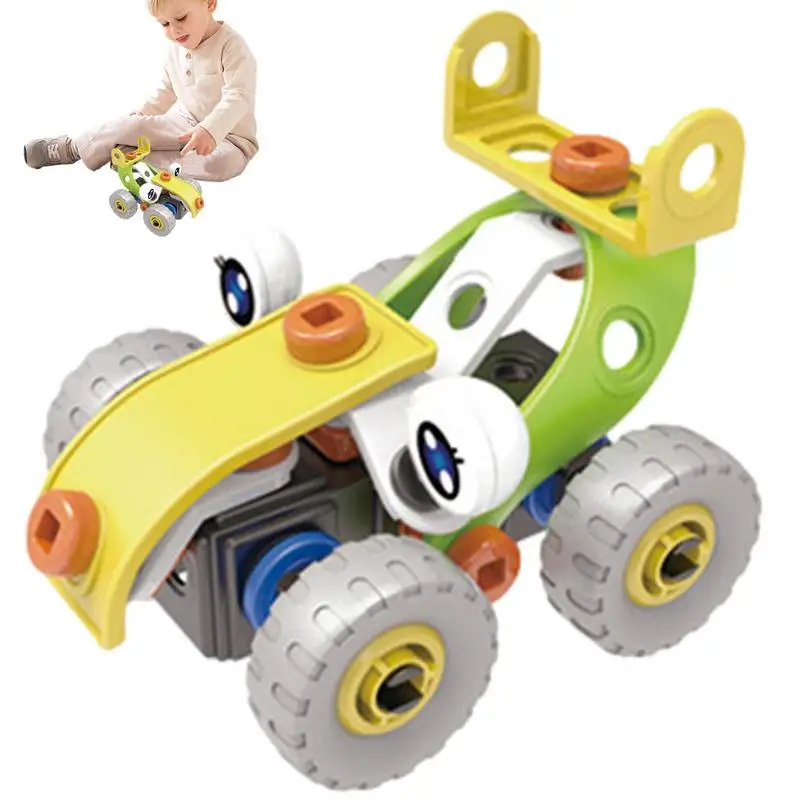

Assembled Car Toy Building Vehicle Toddler Toys Toy Cars Building Blocks DIY Assembled Car Toy Early Education Toys For Boys