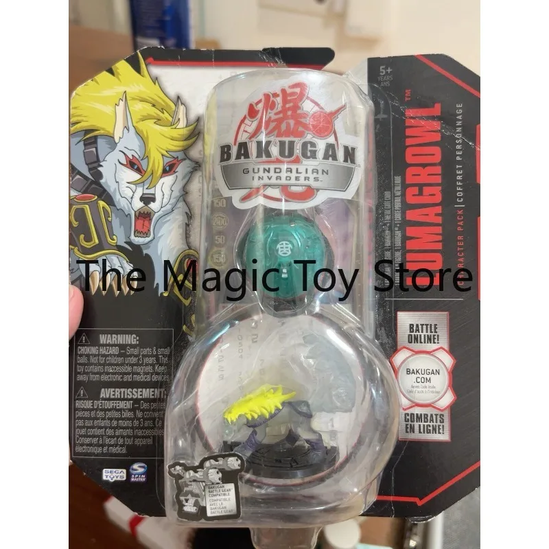 Фото Оригинальная коллекционная фигурка SEGA Bakugan Bakutech Wind Transparent Kyubi на карточке с маркером №1