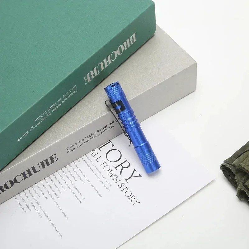 Маленький мини-фонарик ручная ручка фонарик тактический карманный с зажимом