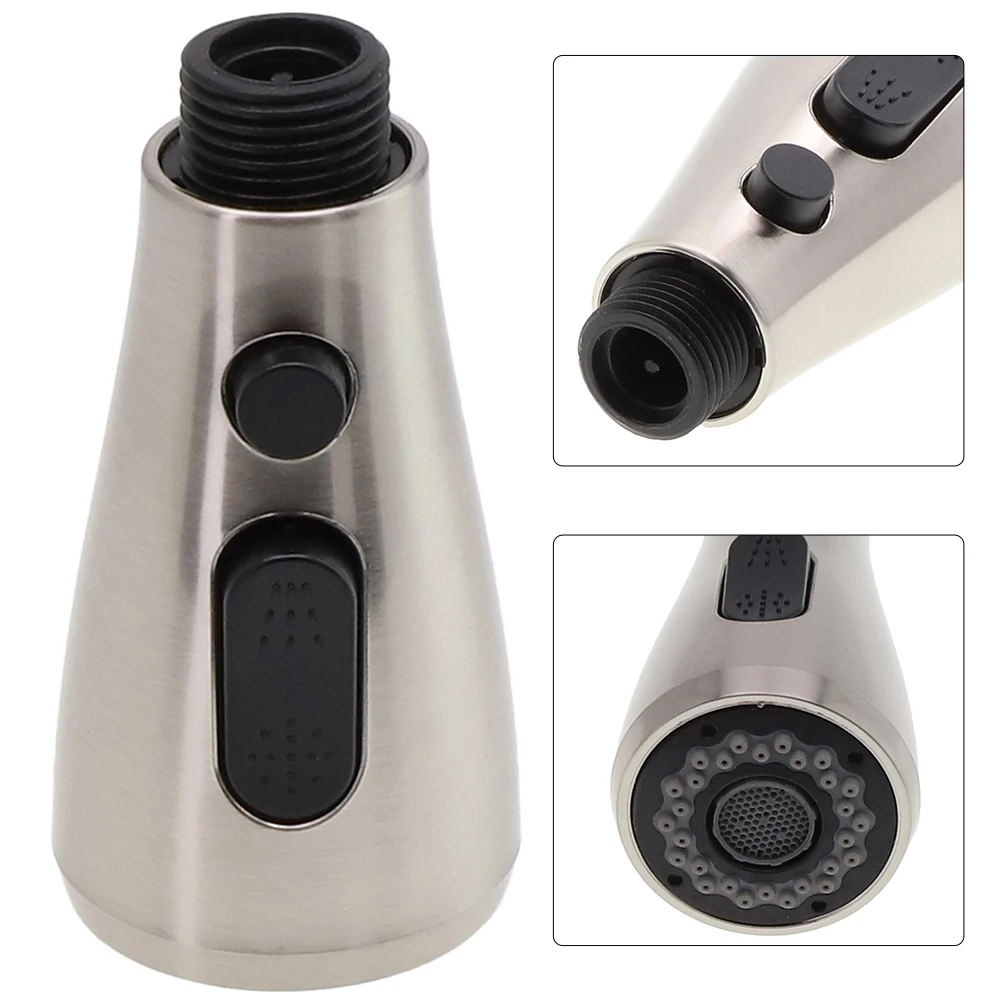 

Kitchen Faucets Faucet Sprayer Head Home Spray Shower Head Sprayer Brushed 1pcs Durable Kitchen Spare Pull Out