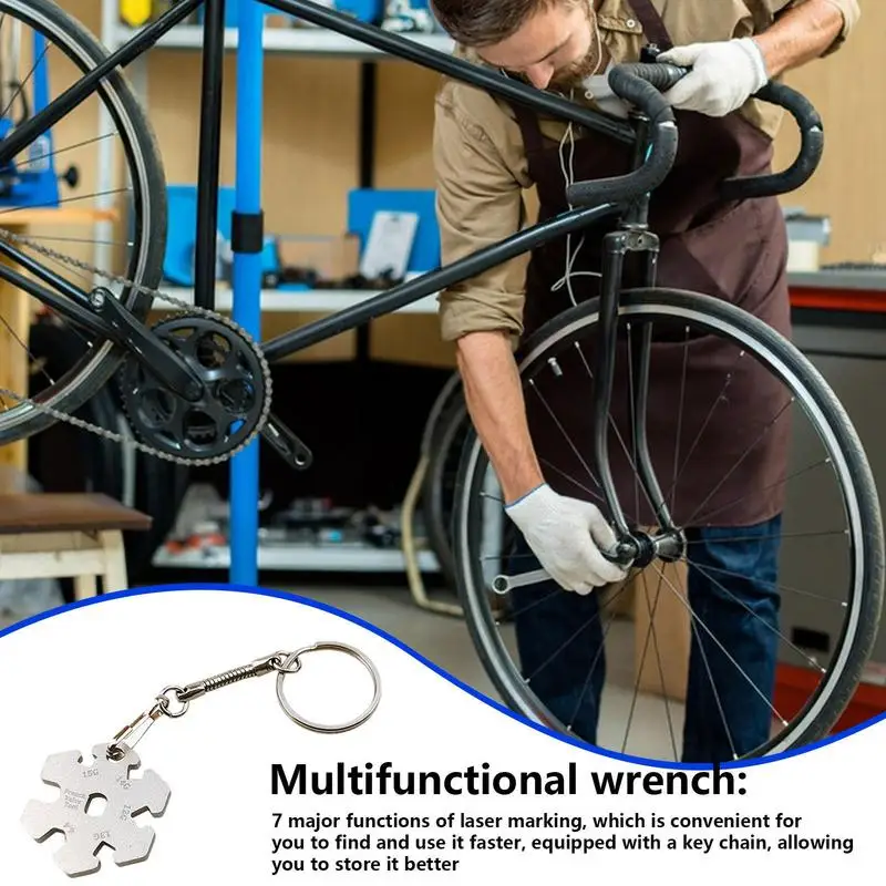 Регулируемый гаечный ключ для спицам