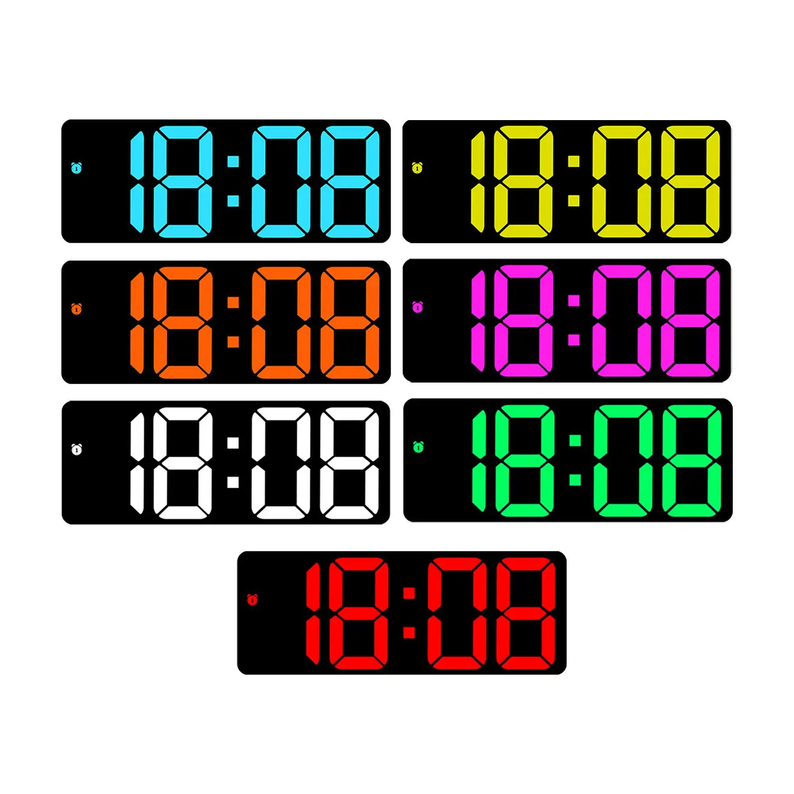 With Date Temperature Voice Control Dimmer Desk Led Alarm Clock For Bedsides Learning Livingroom Bedroom Hall