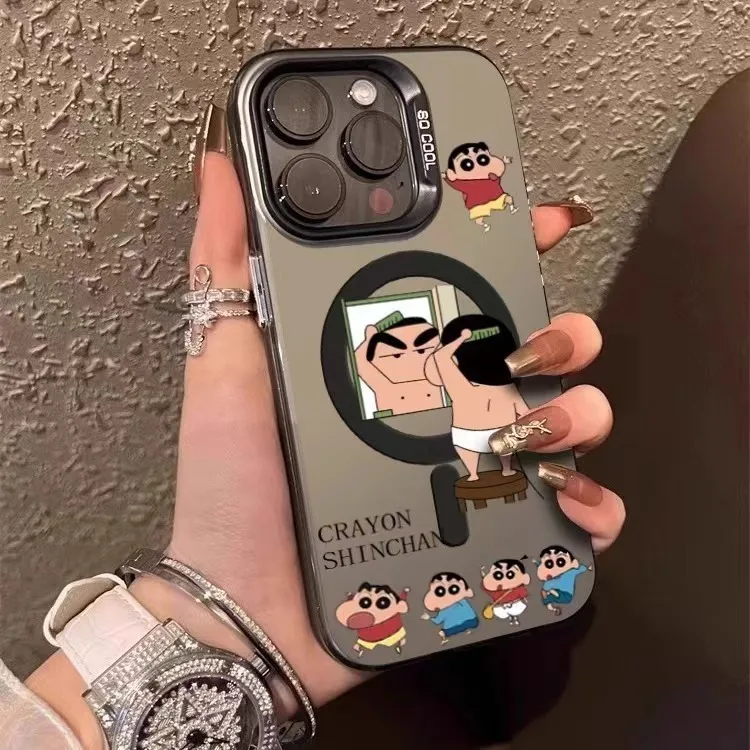 Чехол для телефона Crayon Shinchan для iPhone 16, 15, 14, 13, 12, 11, 17 Pro Max Nohara Shinnosuke Shin-chan, магнитный беспроводной чехол Magsafe (art.: 3920cfa42ec52) - 3920cfa42ec52