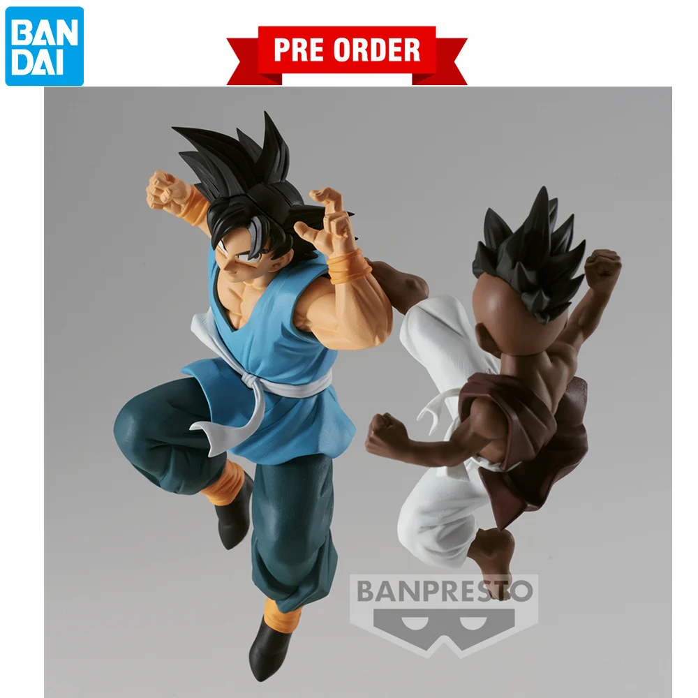 

BANDAI Original BANPRESTO Dragon Ball Z Match Makers UUB VS Son Goku Pvc Action Figures 80-130mm Anime Figurine Toys