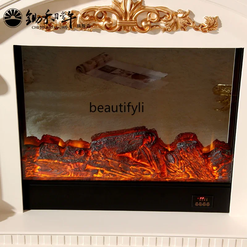 Европейский камин Core ретро имитация пламени электрический гостиная твердая