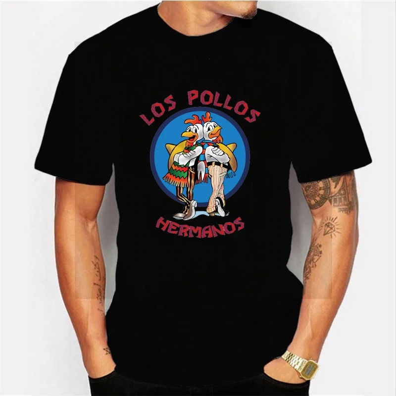 

USA Tv B-Breaking Bad Los Pollos Hermanos T-Shirts Men & Women Cotton Clothing Personality Short Sleeve T Shirts