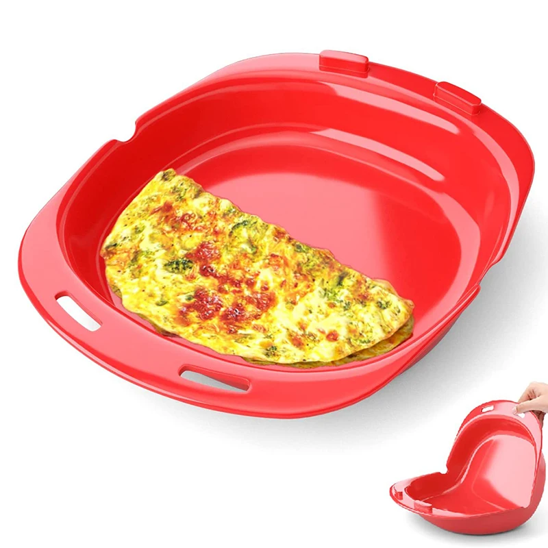 

Microwave Silicone Omelette Omelet Baking Pan Egg Roll Maker Steamer Rice Maker