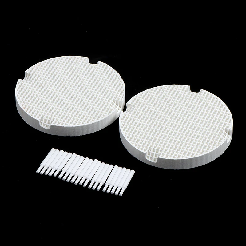 Round Honeycomb Firing Trays Dental Laboratory Equipment Zirconia 22/44pcs 8*1cm Ceramic Firing Rack Accessories